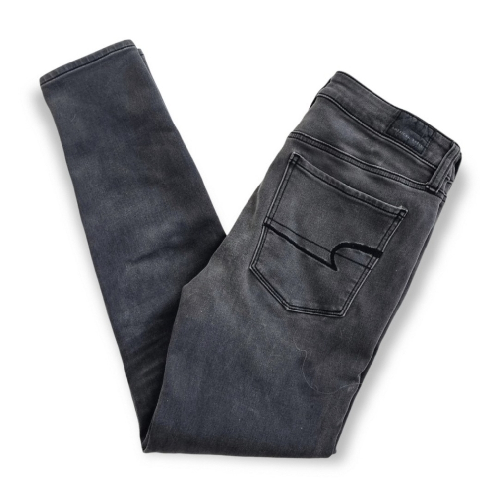 American Eagle Women's Hi-Rise Jegging Black Jeans / Size: 6 Short